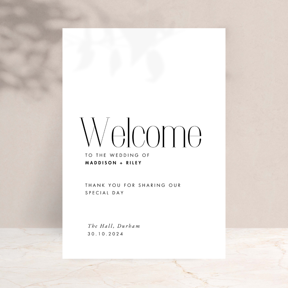 Maddison Wedding Sign
