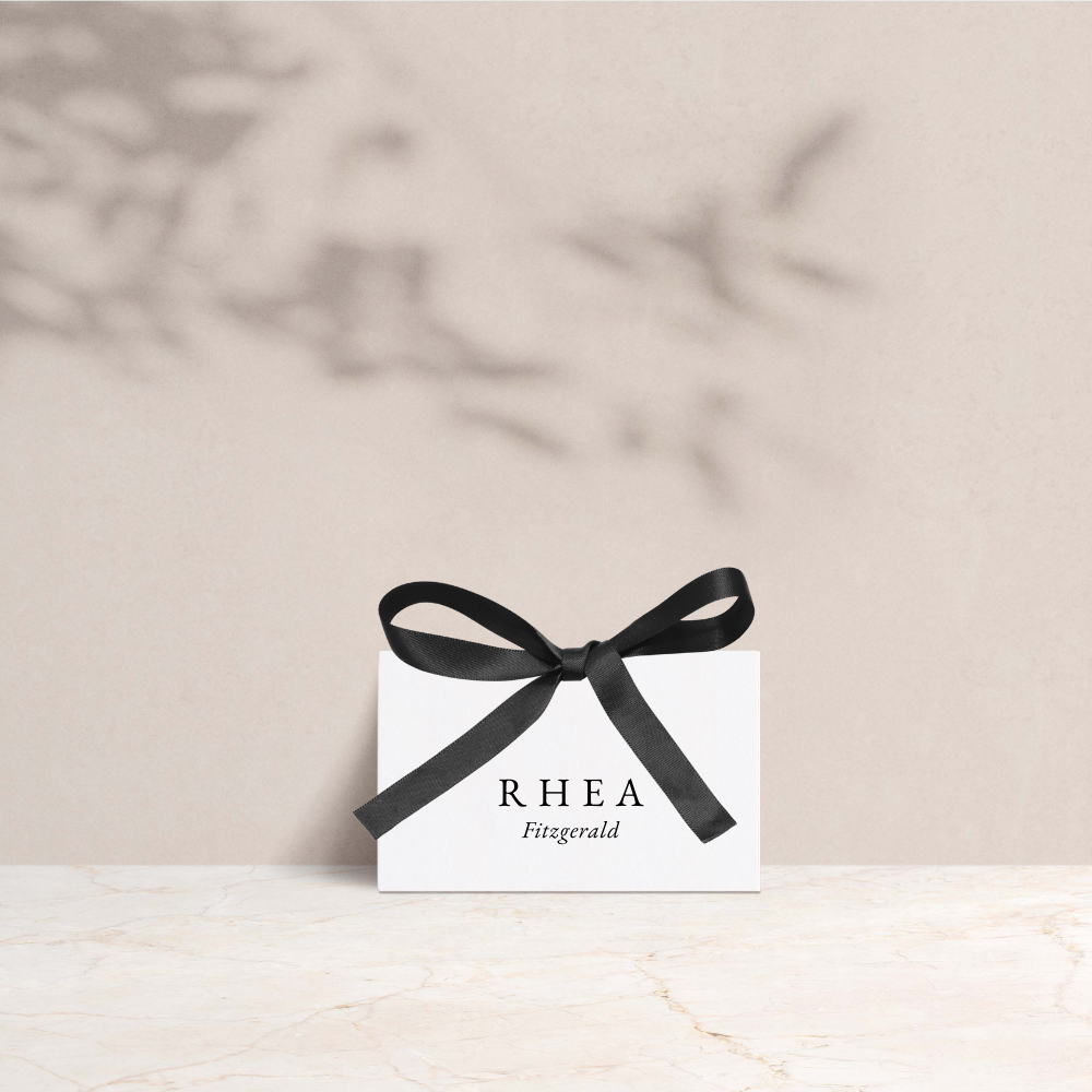 Rhea Wedding Tent Fold Place Cards