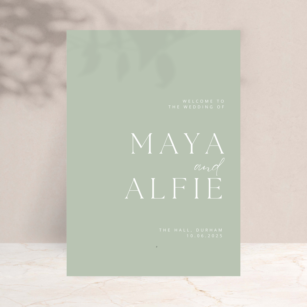 Maya Wedding Welcome Sign