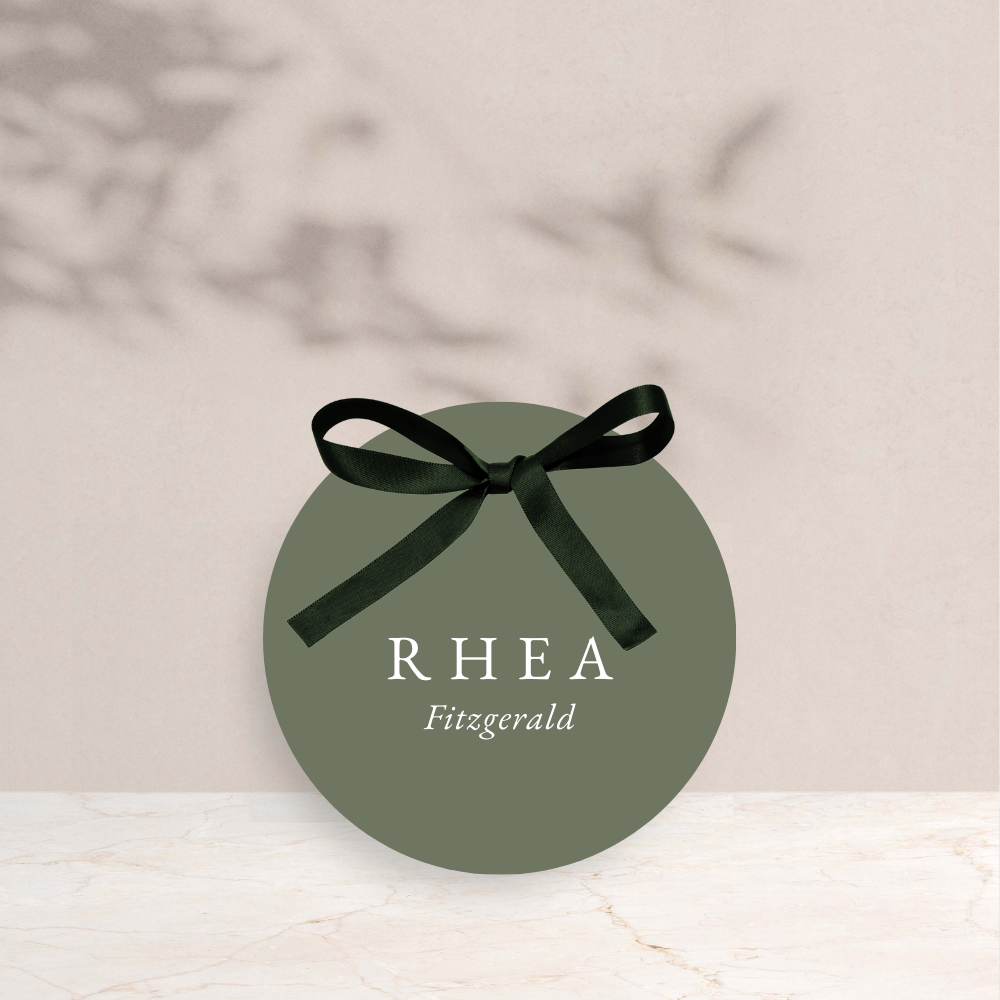 Rhea Wedding Circle Place Cards