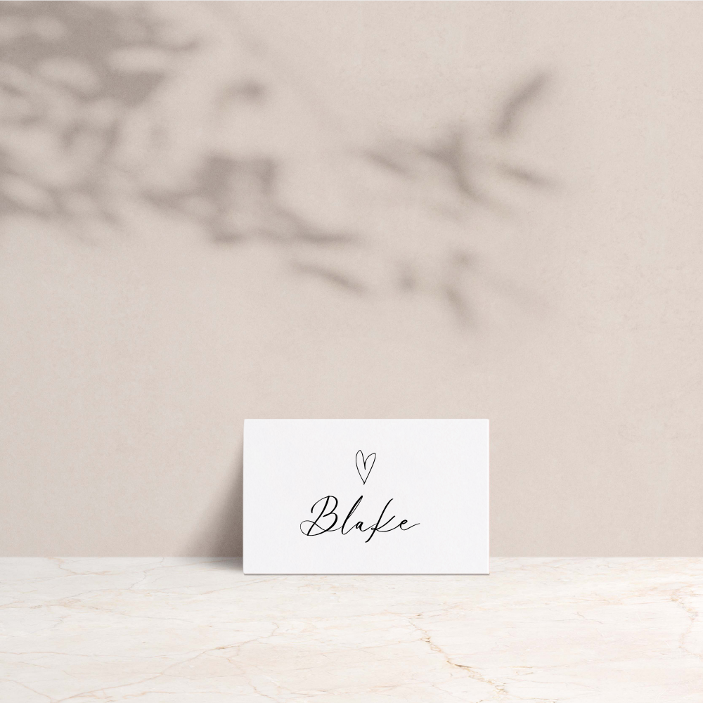 Blake Wedding Tent Fold Place Cards