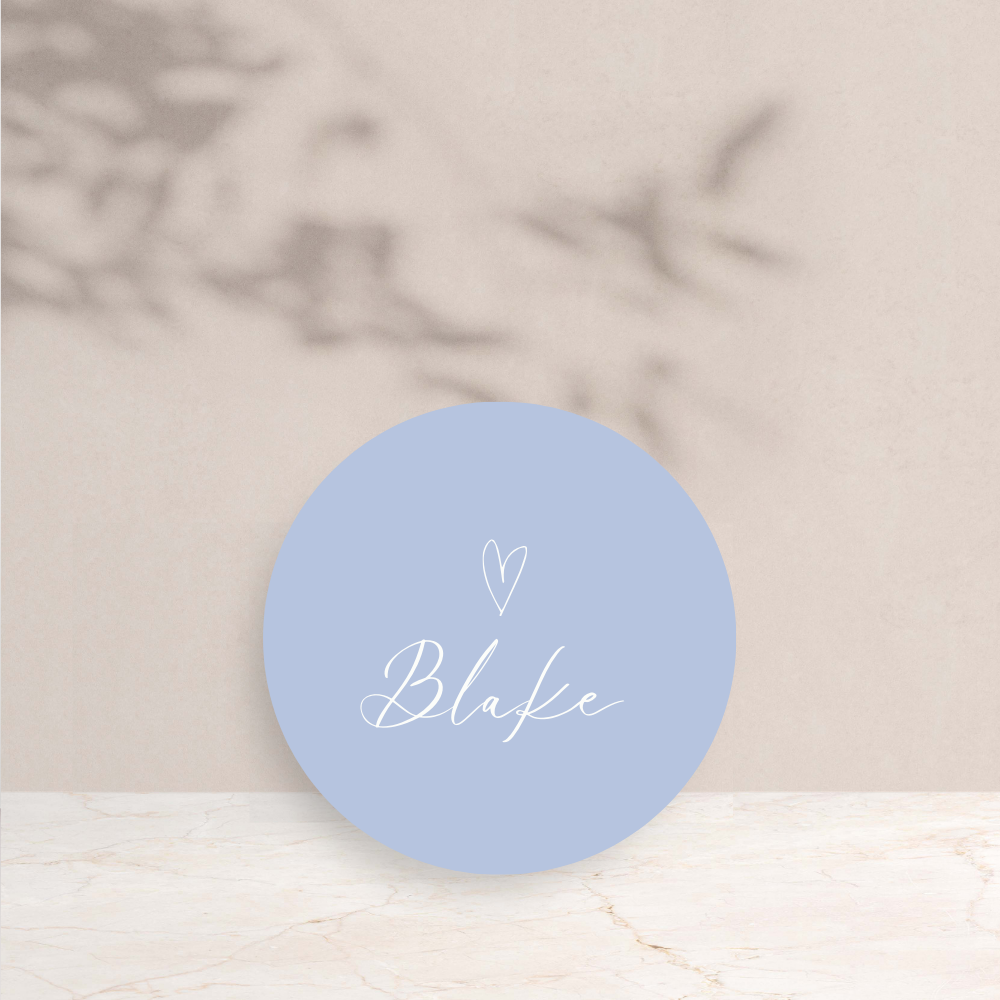 Blake Wedding Circle Place Cards