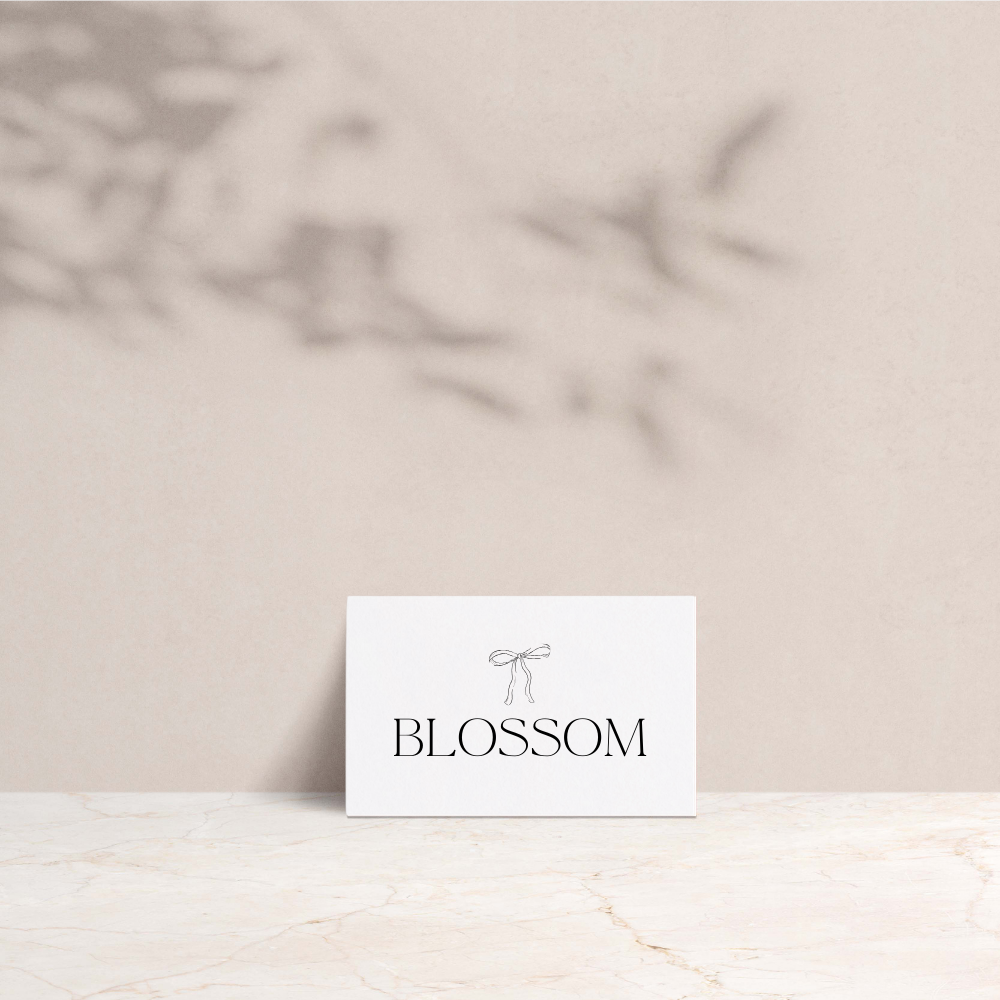 Blossom Wedding Tent Fold Place Cards - The Ivy Collection | Luxury Wedding Stationery