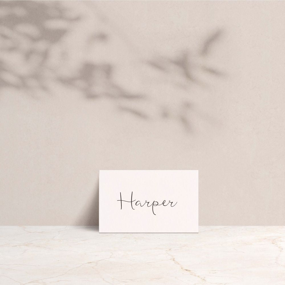 HARPER Wedding Place Cards - Wedding Reception Stationery available at The Ivy Collection | Luxury Wedding Stationery