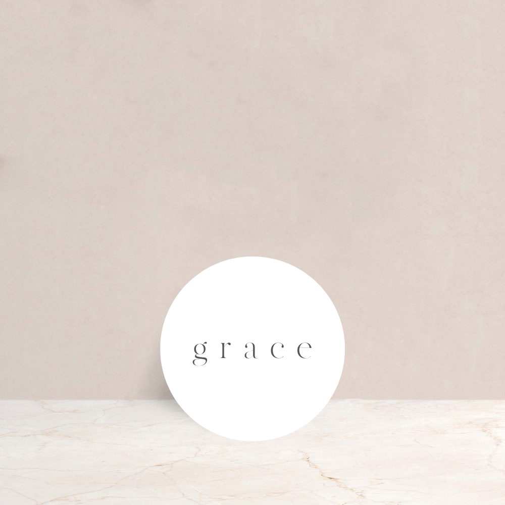 Grace Wedding Circle Place Cards