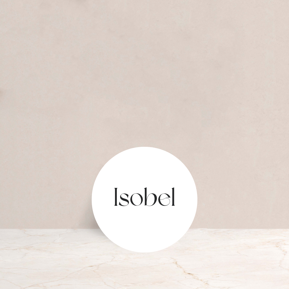 Isobel Wedding Circle Place Cards