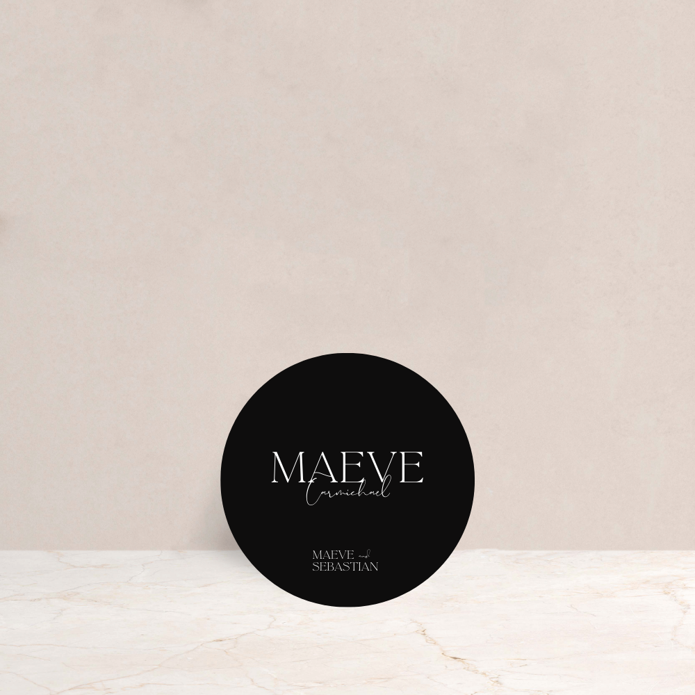 MAEVE Wedding Circle Place Cards - The Ivy Collection | Luxury Wedding Stationery