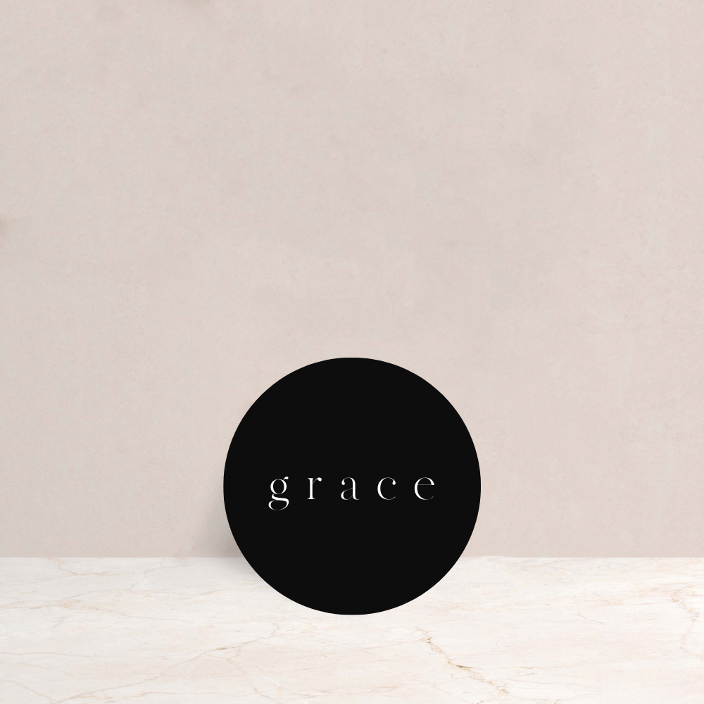 Grace Wedding Circle Place Cards