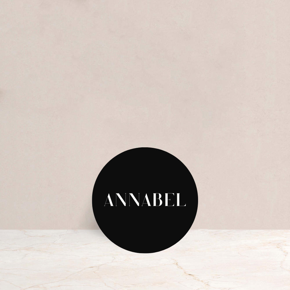 Annabel Wedding Circle Place Cards - The Ivy Collection | Luxury Wedding Stationery
