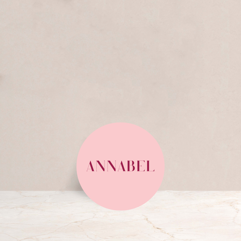 Annabel Wedding Circle Place Cards - The Ivy Collection | Luxury Wedding Stationery