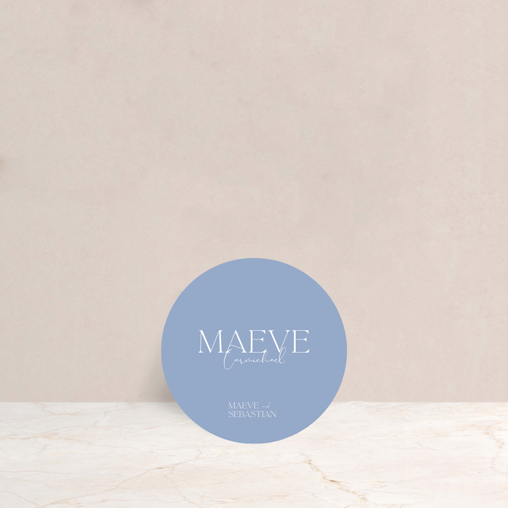 MAEVE Wedding Circle Place Cards - The Ivy Collection | Luxury Wedding Stationery