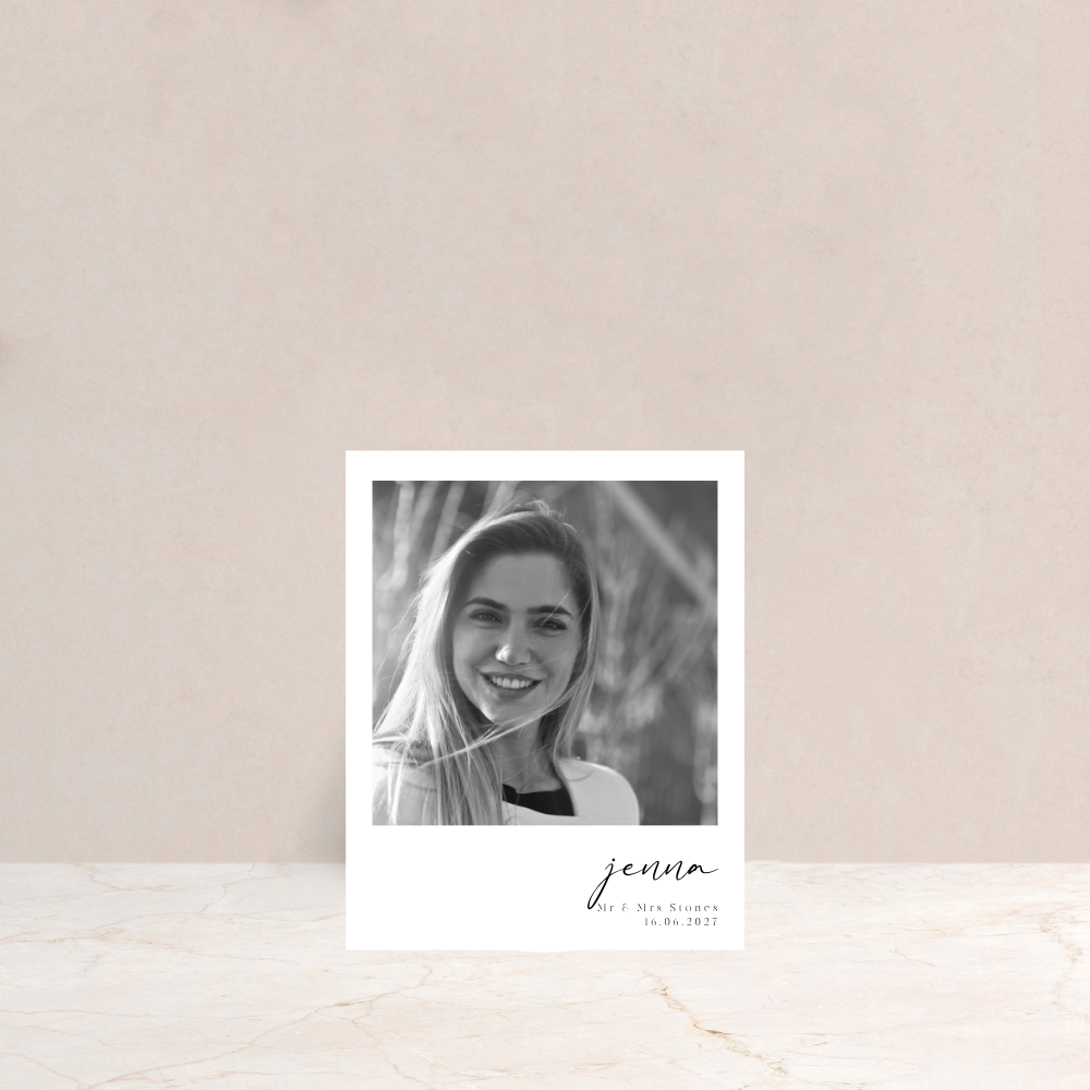 Grace Wedding Polaroid Style Photo Place Cards