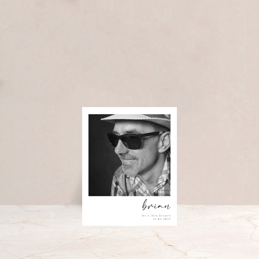 Grace Wedding Polaroid Style Photo Place Cards