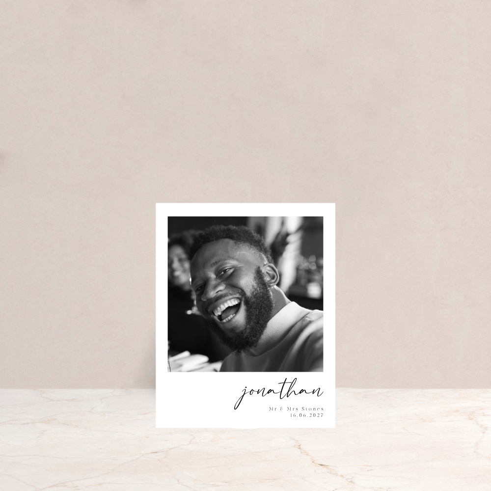 Grace Wedding Polaroid Style Photo Place Cards