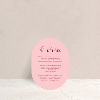 Annabel Wedding Invitation Detail Card - The Ivy Collection | Luxury Wedding Stationery