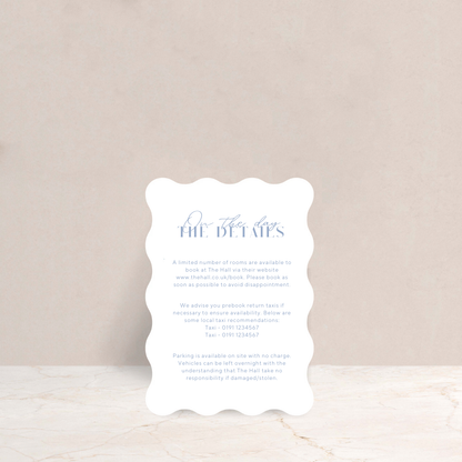 Annabel Wedding Invitation Detail Card - The Ivy Collection | Luxury Wedding Stationery