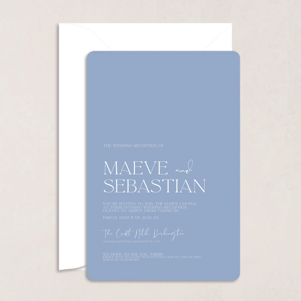 Maeve Evening Wedding Invitation - The Ivy Collection | Luxury Wedding Stationery