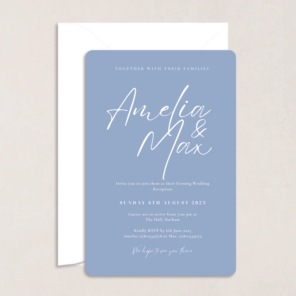Amelia Evening Wedding Invitation - The Ivy Collection | Luxury Wedding Stationery