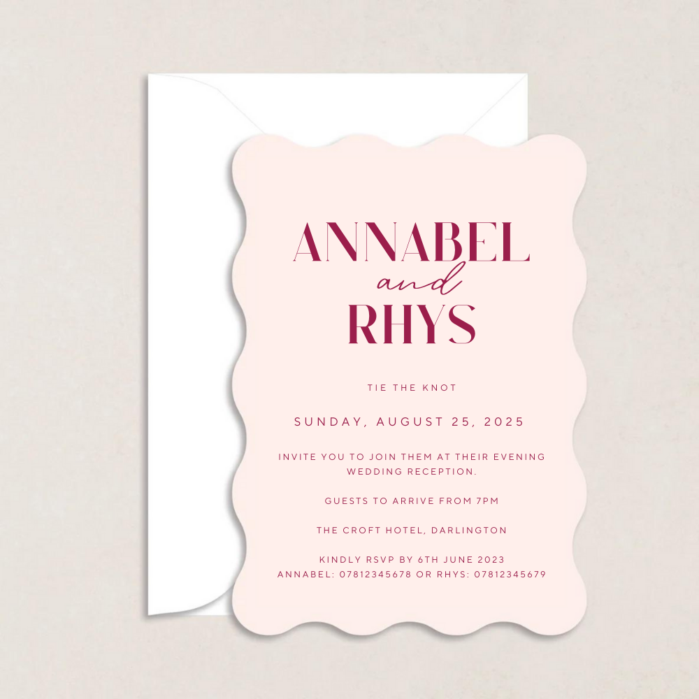 Annabel Evening Wedding Invitation - The Ivy Collection | Luxury Wedding Stationery
