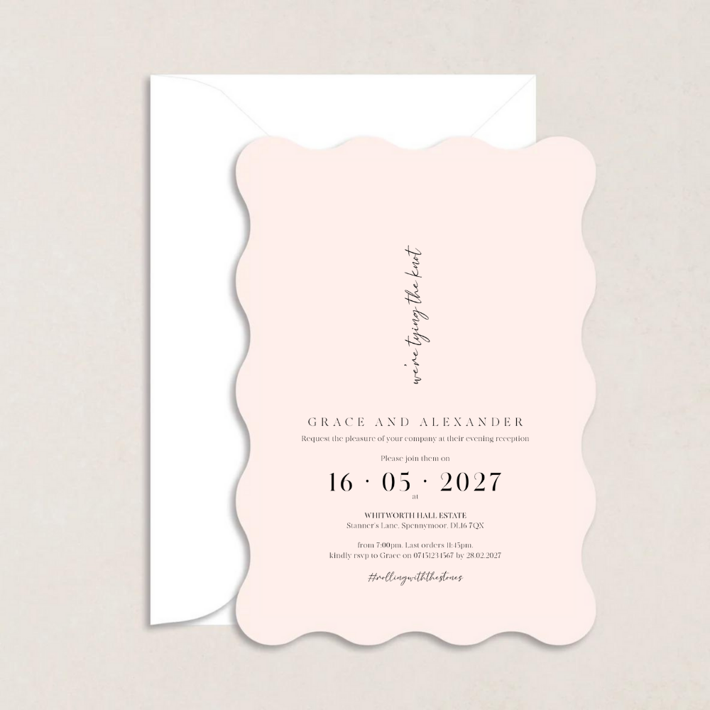 Grace Evening Wedding Invitation
