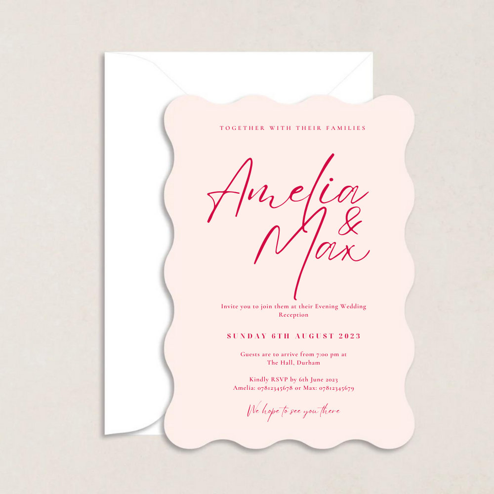 Amelia Evening Wedding Invitation - The Ivy Collection | Luxury Wedding Stationery