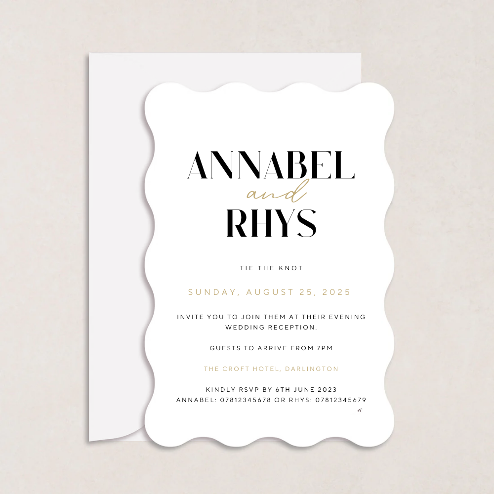 Annabel Evening Wedding Invitation - The Ivy Collection | Luxury Wedding Stationery