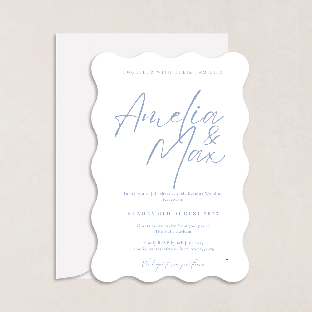 Amelia Evening Wedding Invitation - The Ivy Collection | Luxury Wedding Stationery