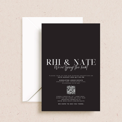 Rhi Evening Wedding Invitation - The Ivy Collection | Luxury Wedding Stationery