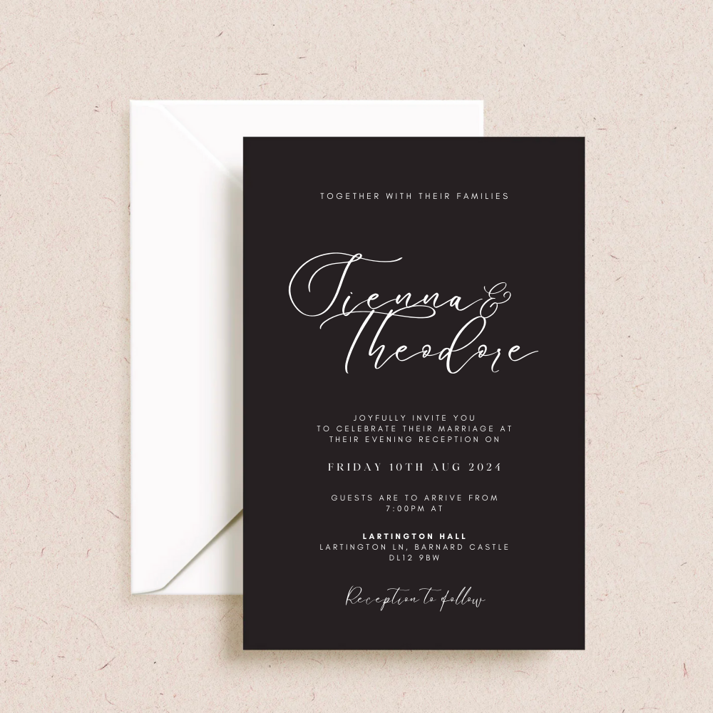Sienna Evening Wedding Invitation