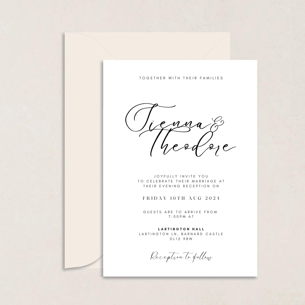 Sienna Evening Wedding Invitation