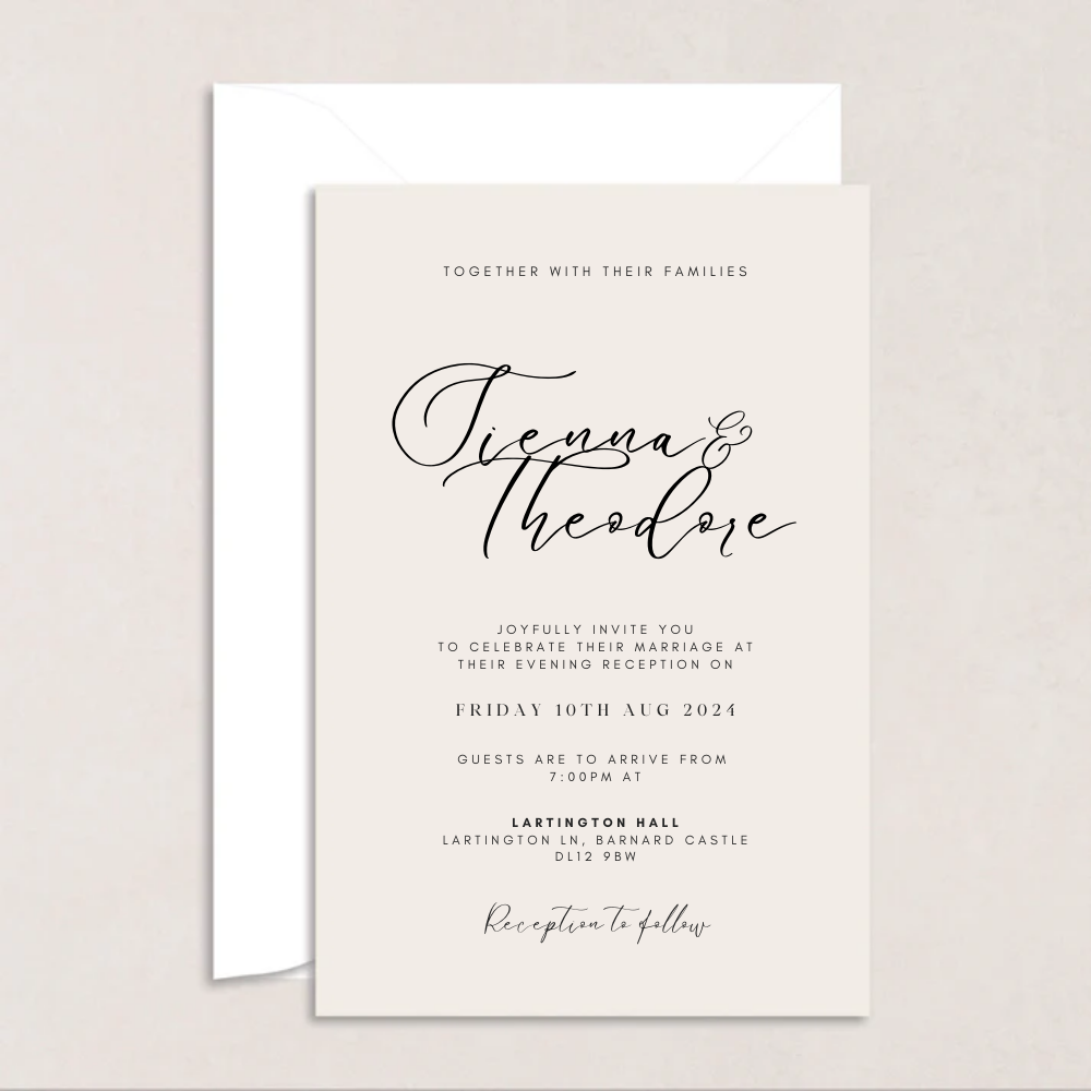 Sienna Evening Wedding Invitation