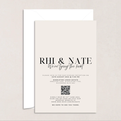 Rhi Evening Wedding Invitation - The Ivy Collection | Luxury Wedding Stationery