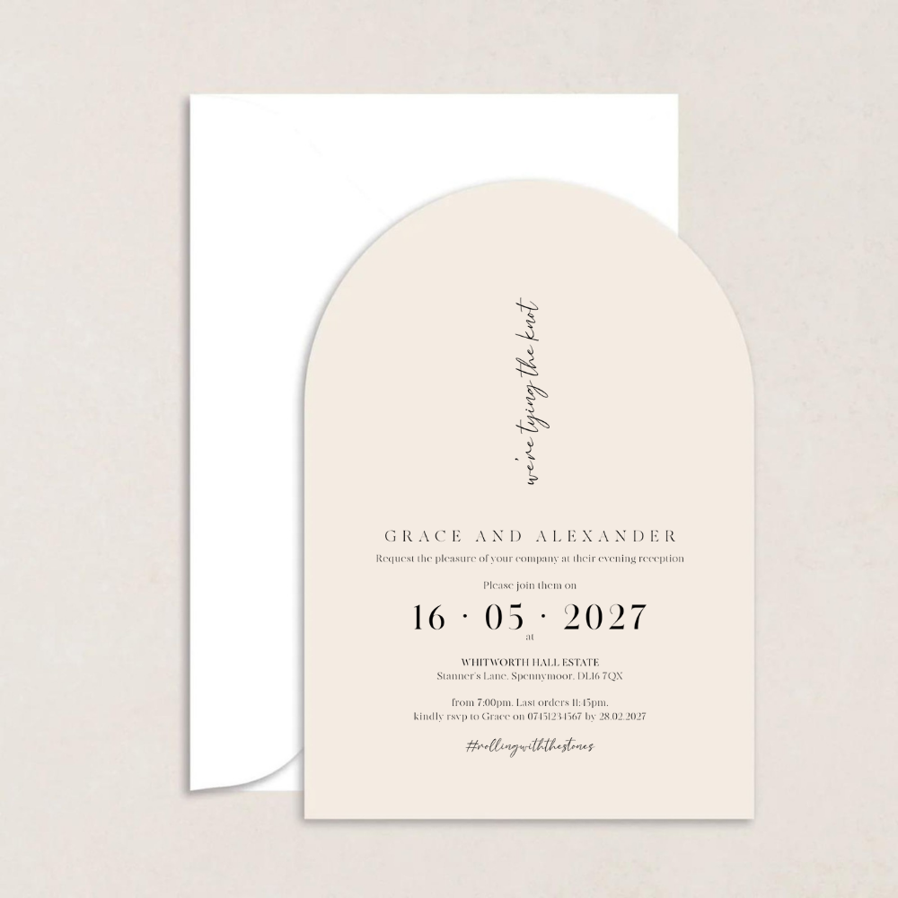 Grace Evening Wedding Invitation