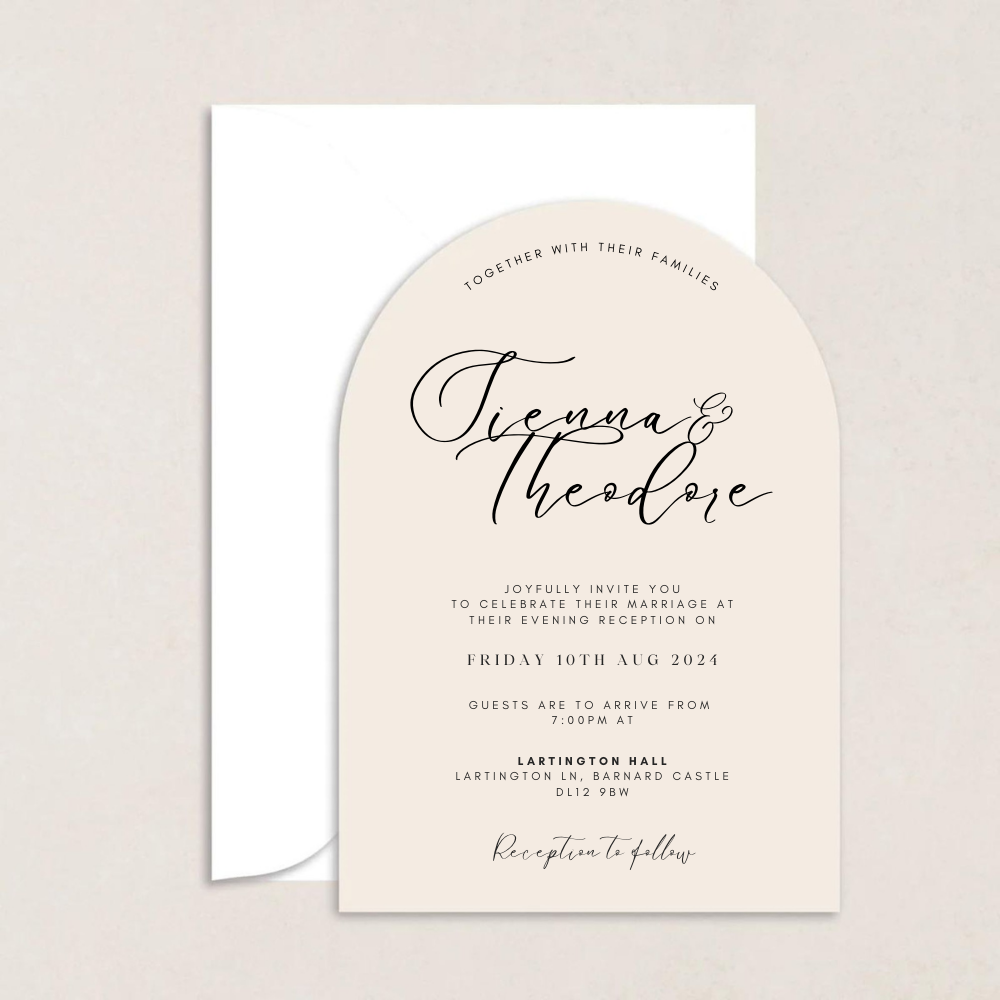 Sienna Evening Wedding Invitation