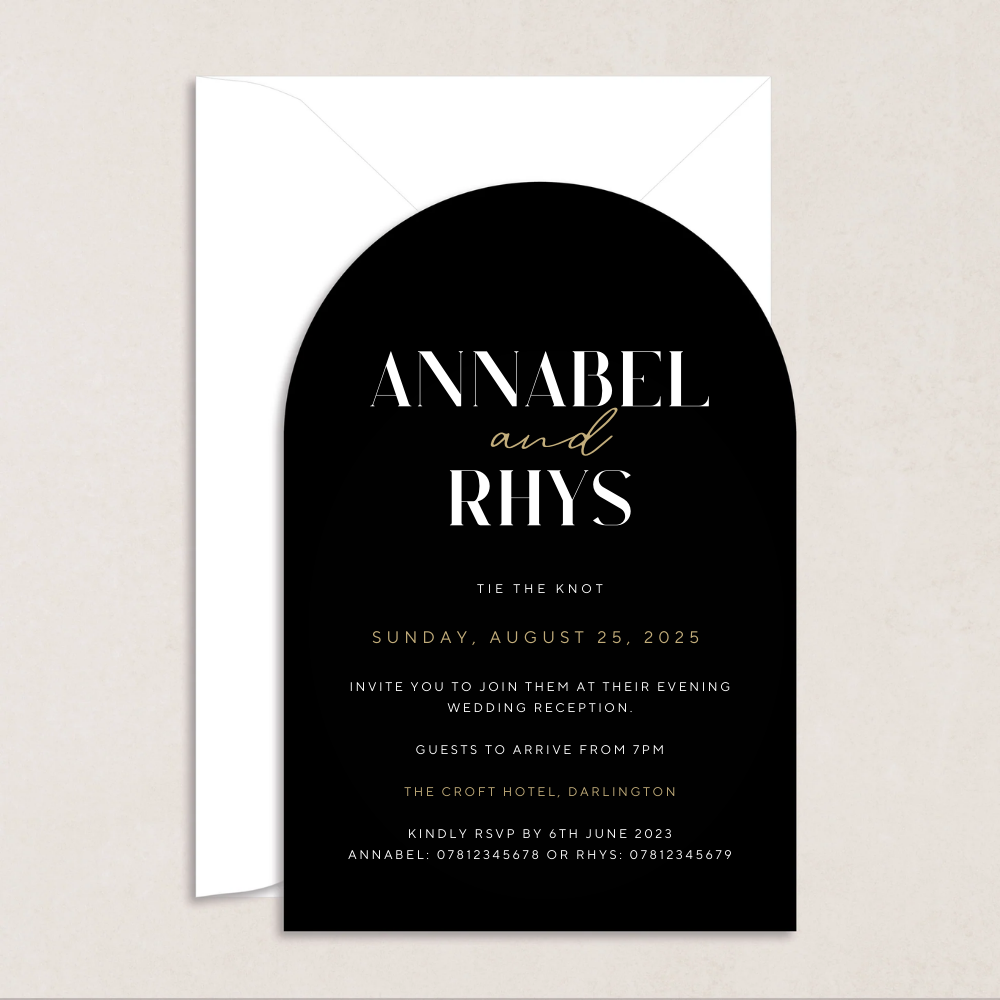 Annabel Evening Wedding Invitation - The Ivy Collection | Luxury Wedding Stationery
