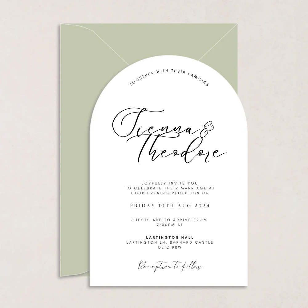 Sienna Evening Wedding Invitation