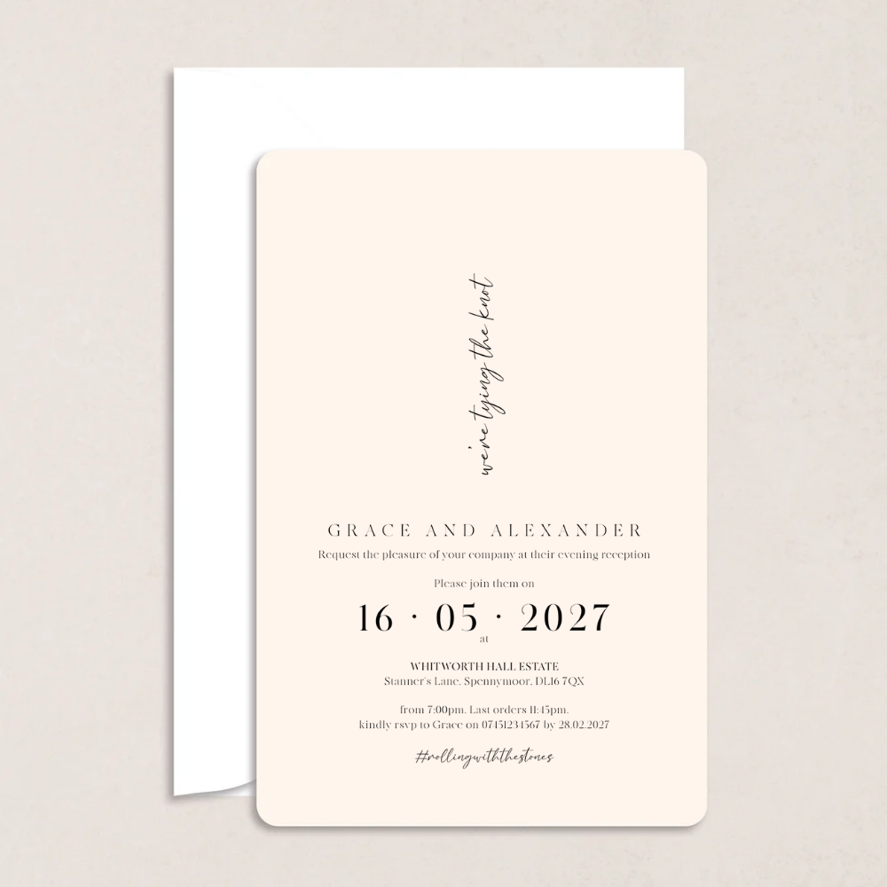 Grace Evening Wedding Invitation