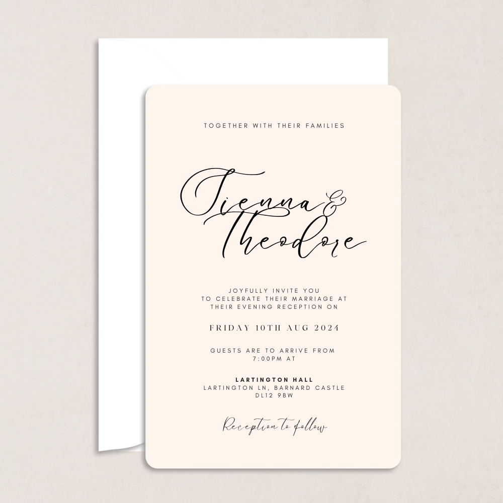 Sienna Evening Wedding Invitation