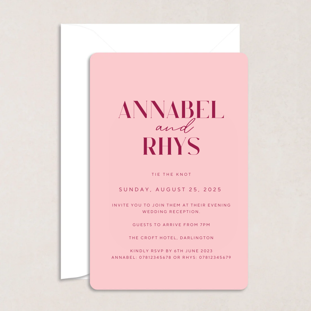 Annabel Evening Wedding Invitation - The Ivy Collection | Luxury Wedding Stationery