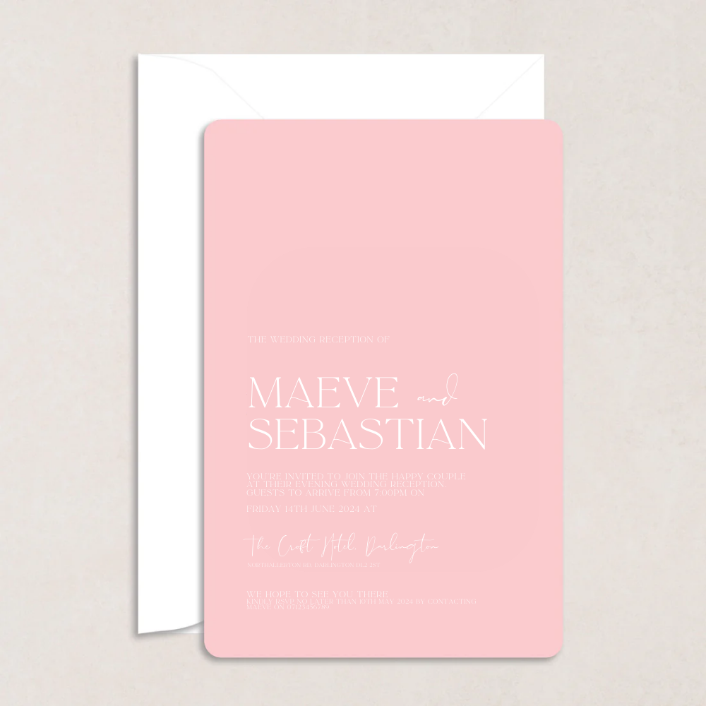 Maeve Evening Wedding Invitation - The Ivy Collection | Luxury Wedding Stationery