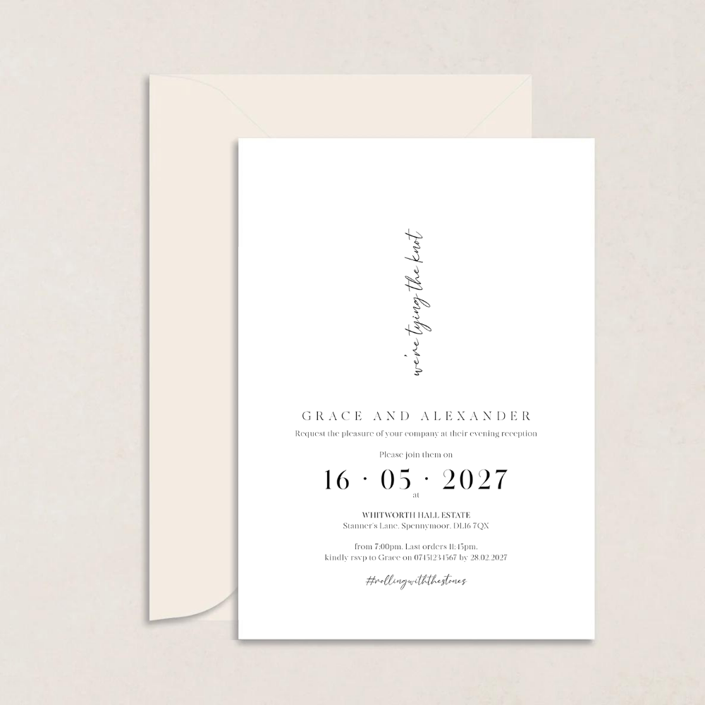 Grace Evening Wedding Invitation