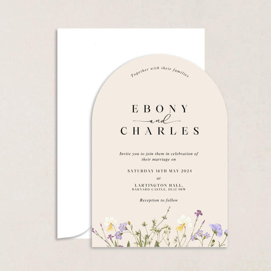EBONY Wedding Invitations - Wedding Invitations available at The Ivy Collection | Luxury Wedding Stationery