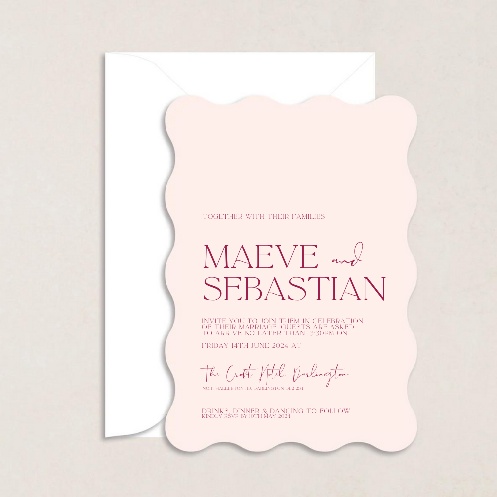 Maeve Wedding Invitations - The Ivy Collection | Luxury Wedding Stationery