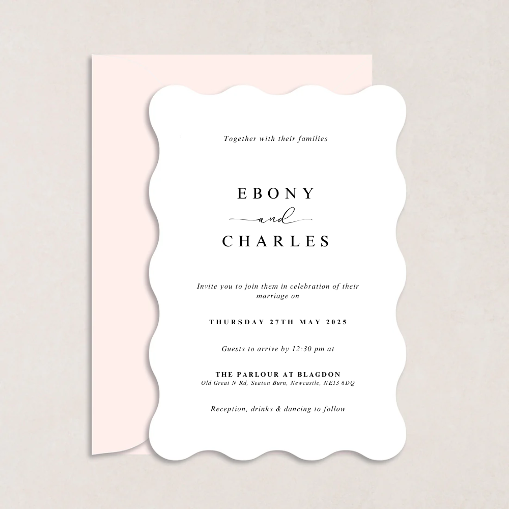 Ebony Wedding Invitations
