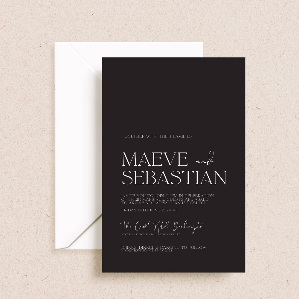 Maeve Wedding Invitations - The Ivy Collection | Luxury Wedding Stationery
