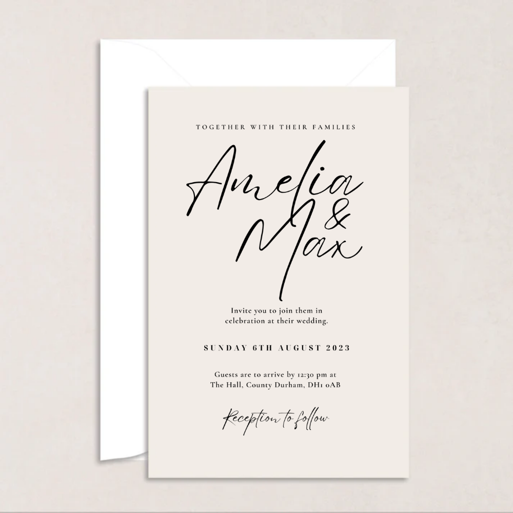 Amelia Wedding Invitations - The Ivy Collection | Luxury Wedding Stationery