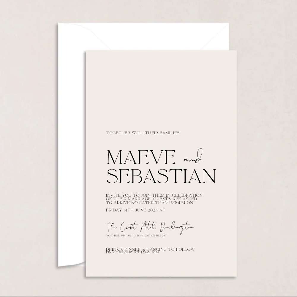 Maeve Wedding Invitations - The Ivy Collection | Luxury Wedding Stationery