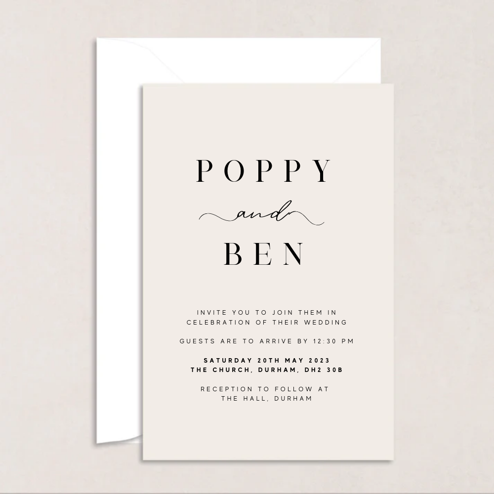 Poppy Wedding Invitations