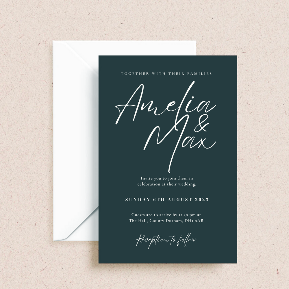 Amelia Wedding Invitations - The Ivy Collection | Luxury Wedding Stationery