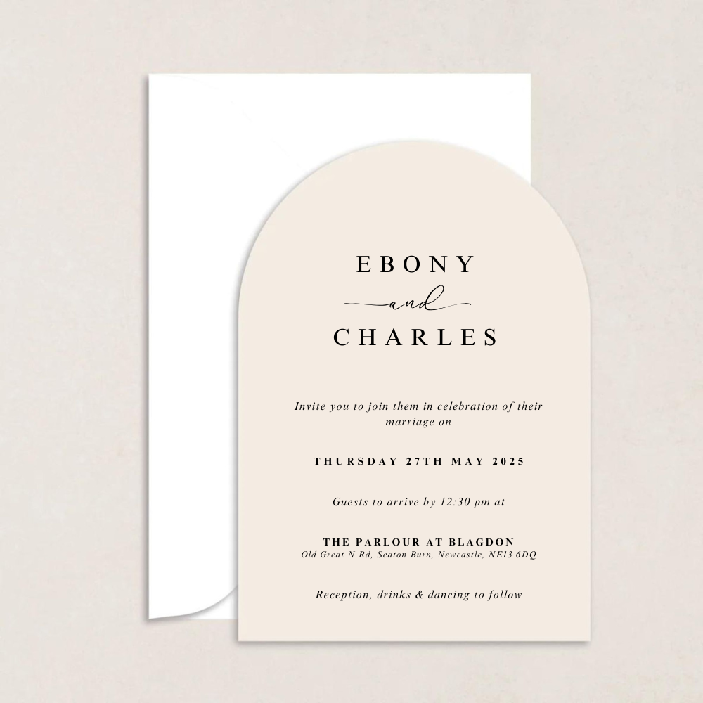 Ebony Wedding Invitations